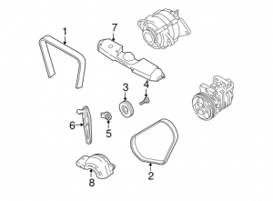 2005 Saab 9-2X Belts and Pulleys