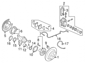 2006 Saab 9-2x Brake Components