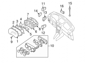 2005 Saab 9-2X Circuit Board