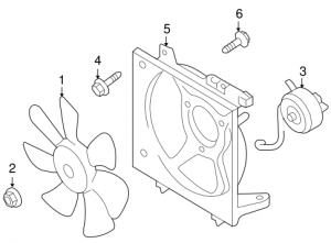 2006 Saab 9-2X Cooling Fan