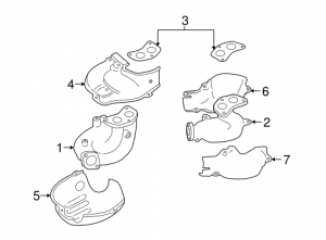 2006 Saab 9-2X Exhaust Manifold