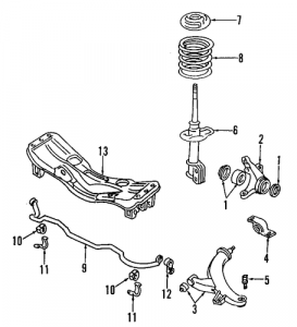 2006 Saab 9-2X Front Suspension